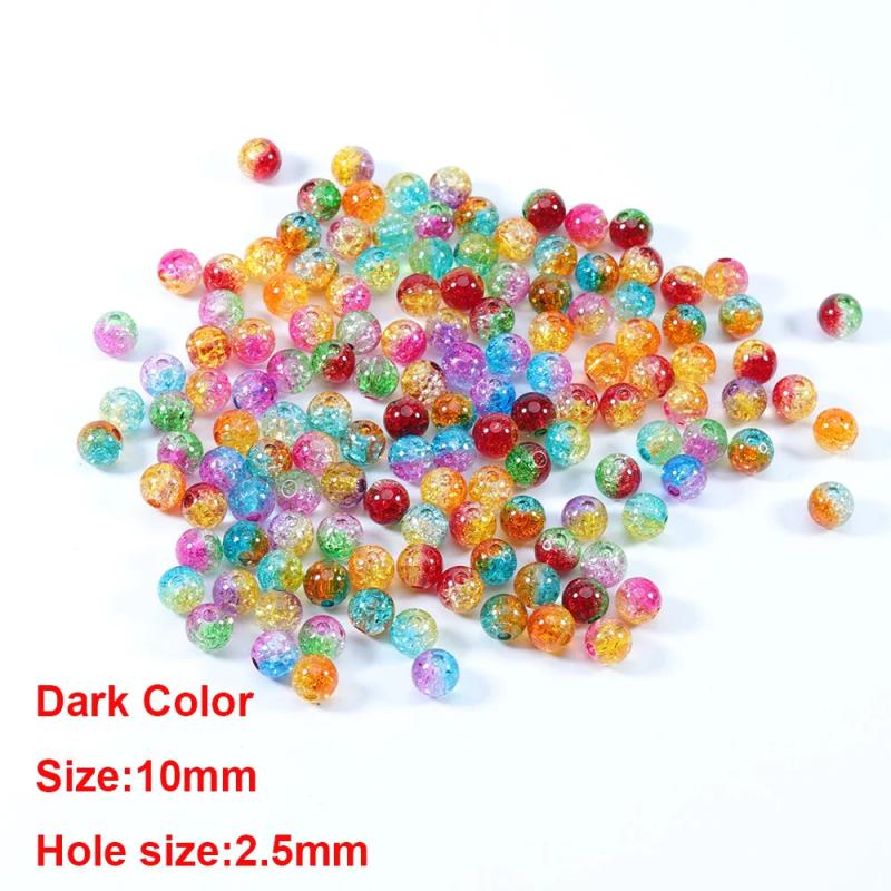 Natural Snow Cracked Crystal Beads 6 8 12mm