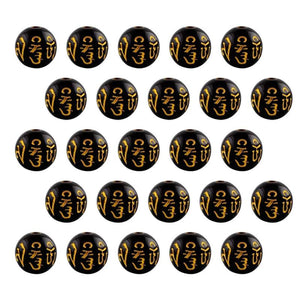 200 Pcs Six Character Beads DIY Jewelry Accessories Acrylic Amulet