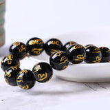 200 Pcs Six Character Beads DIY Jewelry Accessories Acrylic Amulet