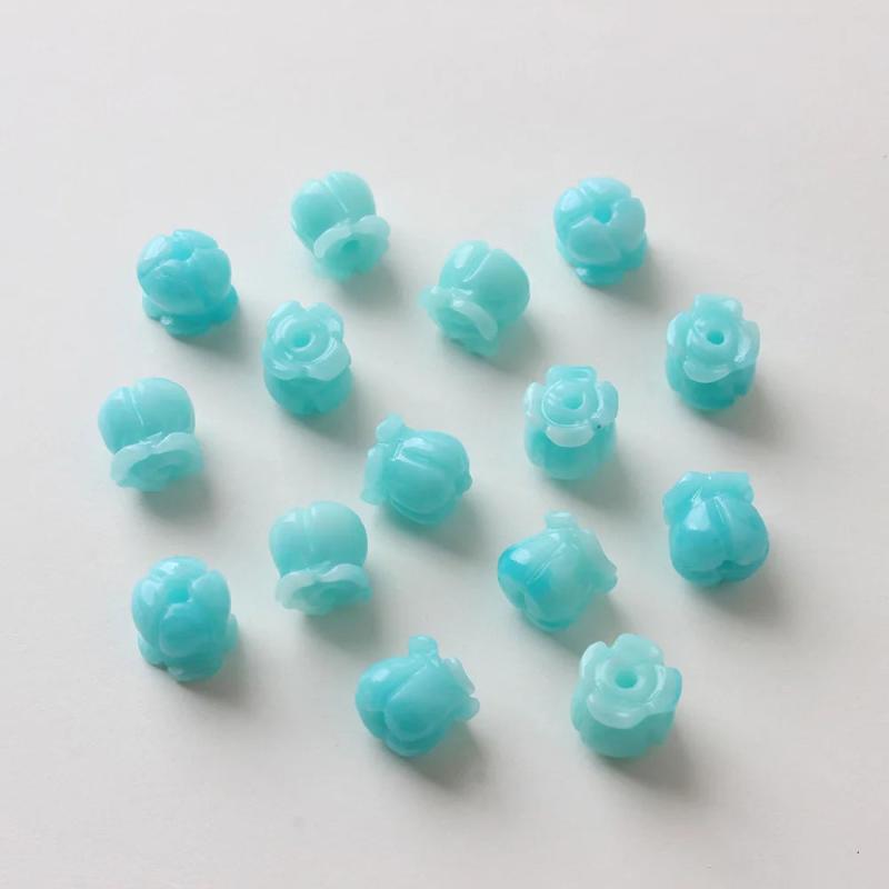 20PCS French Vintage Tulip Flower DIY Making Supplies Beads