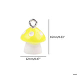 Resin Mushroom Charms Pendant for Jewelry Making