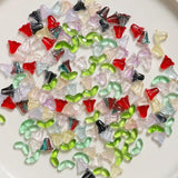 50pcs 9mm Tulip Flower Spacer Beads Multicolor Glass Floral Beads DIY Bracelet