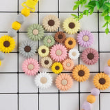 Mini Flowers Donuts Silicone Beads for DIY Jewelry Making