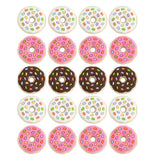 Mini Flowers Donuts Silicone Beads for DIY Jewelry Making