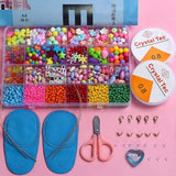 Glass Seed Beads & Polymer Clay Pearl Beads Kit for Crafts