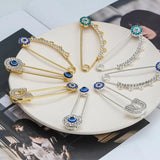 Evil Eye Brooch Pin for Women Girls
