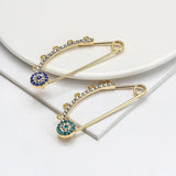 Evil Eye Brooch Pin for Women Girls
