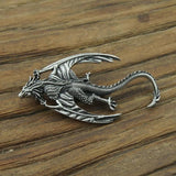 Vintage Sky Dragon Metal Brooch Pin Men Brooch
