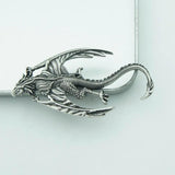 Vintage Sky Dragon Metal Brooch Pin Men Brooch