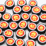 Orange Clay Beads 20pcs Polymer Clay Spacer Beads For Jewelry Making