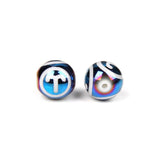 12 Constellation Zodiac Round Beads 10mm Crystal Glass Spacer Bead