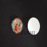 10pcs Oval Japan Girls Photo Glass Cabochons DIY Jewelry Findings