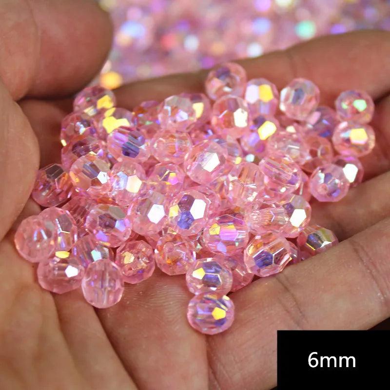 Acrylic Angle Beads DIY Crafts String Loose Bead Necklace Earrings