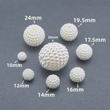 10-150Pcs/Lot 10-30mm Acrylic Bayberry Bead Spacer Beads For Jewelry Making