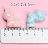 10Pcs Candy Plated UV Acrylic Horse Beads DIY Bracelet Mobile Phone Chain