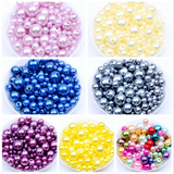 3-12mm round plastic pearl beads for jewelry making