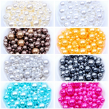 3-12mm round plastic pearl beads for jewelry making