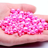 3-12mm round plastic pearl beads for jewelry making