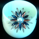 Snowflake Pearl Brooch Pin for Women Dress Bag Buckle Pins