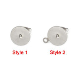 Stainless Steel Studs Base Earrings Findings for DIY Jewelry Making