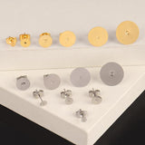Stainless Steel Studs Base Earrings Findings for DIY Jewelry Making