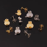 Stainless Steel Studs Base Earrings Findings for DIY Jewelry Making