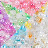 Acrylic Beads Mix Round 8-10mm for DIY Jewelry Making C0115