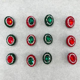Crystal Diamonds Oval Beads for DIY Jewelry Earrings Necklace