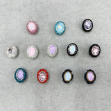 Crystal Diamonds Oval Beads for DIY Jewelry Earrings Necklace