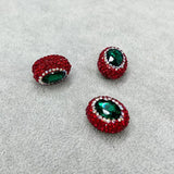 Crystal Diamonds Oval Beads for DIY Jewelry Earrings Necklace