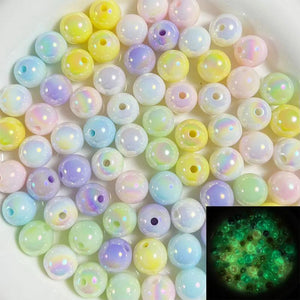 Luminous Glow Beads for DIY Jewelry Making and Decor