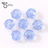Clear Faceted Rondelle Crystal Beads 8mm Flat Round Glass Loose Spacer Bead