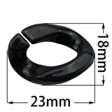 UV Plating Metal Acrylic Assemble Beads Link Buckle DIY Jewelry Handbag Decor