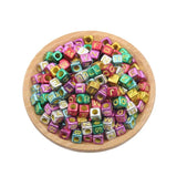 Mini Acrylic Square Letter Beads for DIY Craft Making