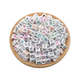 Mini Acrylic Square Letter Beads for DIY Craft Making