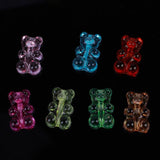 50pcs Transparent Acrylic Bear Beads for Jewelry Making