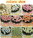 100p AB Colors Half Pearls Rhinestone Beads Sewing On Rhinestones