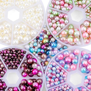 Acrylic Pearls Round Beads for Jewelry Making DIY Garment, Loose Beads