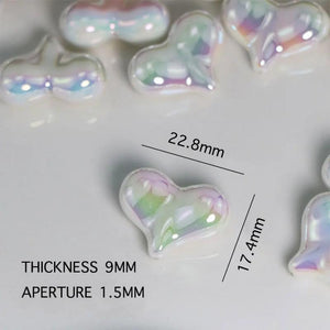 Love Heart Beads Jewelry Making DIY Decorations Accessories