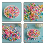 3-12mm White Pearl Round Plastic Beads