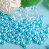 3-12mm White Pearl Round Plastic Beads
