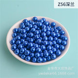 3-12mm White Pearl Round Plastic Beads