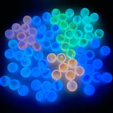 Luminous Glow Round Loose Spacer Beads For Jewelry Making DIY Bracelet