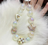 Luminous Glow Round Loose Spacer Beads For Jewelry Making DIY Bracelet