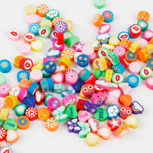 10mm Painted Bead Polymer Clay Beads For DIY Jewelry C0970