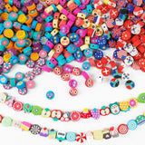 10mm Painted Bead Polymer Clay Beads For DIY Jewelry C0970