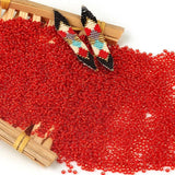 5750Pcs/Lot 2mm Spacer Red Glass Bead DIY Necklace Bracelet Jewelry