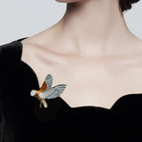 Enamel Alloy Owl Lapel Pin Decorative Pin