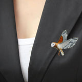 Enamel Alloy Owl Lapel Pin Decorative Pin