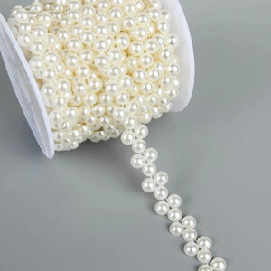 Double Cotton Pearls Bead Chain Trim for Party